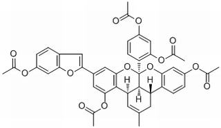 Mulberrofuran G pentaacetate