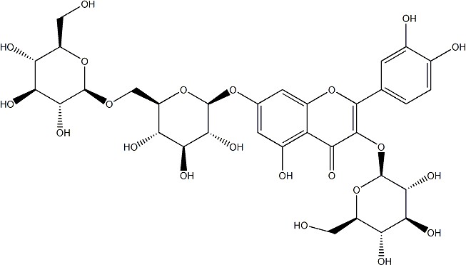 槲皮素-3-O-β-D-葡萄糖-7-O-β-D-龙胆双糖苷