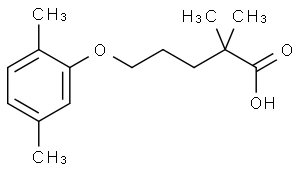 2,2-二甲基-5-(2,5-二甲基苯氧基)戊酸