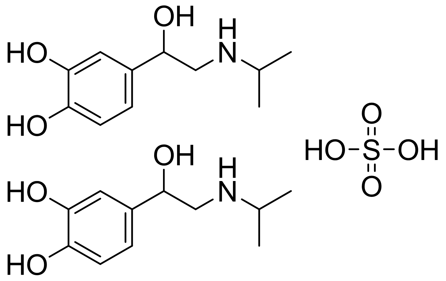 消旋硫酸异丙肾上腺素