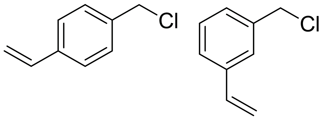 氯甲基乙烯基苯(~70% 间位 + ~30% 对位)