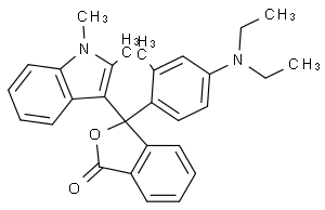 3-(1,2-二甲基-3-吲哚基)-3-[4-(二乙氨基)-2-甲基苯基]苯酞