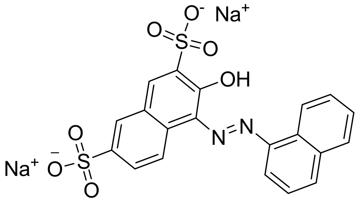 3-羟基-4-(1-萘基偶氮)-2,7-萘二磺酸二钠